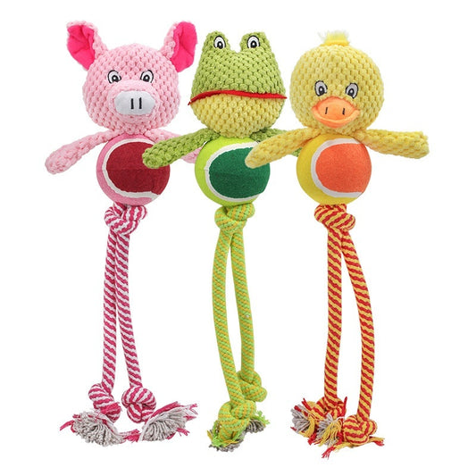 Cotton String Dog Toy Interactive Biting Dog Toy